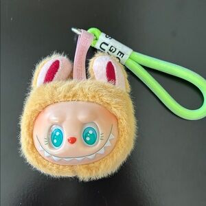 Labubu Little Monster Singing Light Up Bagcharm - Yellow New